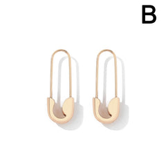 Minimalist Paperclip U-shape Stainless Steel Small Stud Earrings