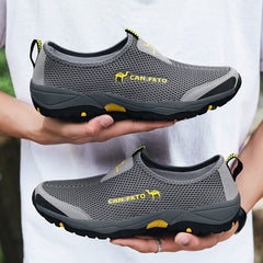 Shoes Men Sneakers Lightweight Breathable Footwear Slip-On Comfortable