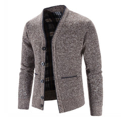 Sweaters Men Winter Thicker Knitted Cardigan Slim Fit Knit Warm Sweater Jackets Knit