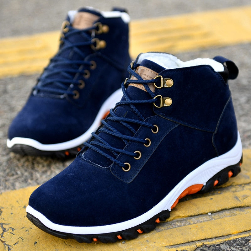 Winter Boots Men Snow Boots Winter Warm Sneakers Anti-skid Shoes