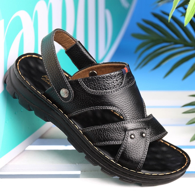 Men Sandals Platform Wear-resistant Beach Shoes Breathable Leisure Footwear