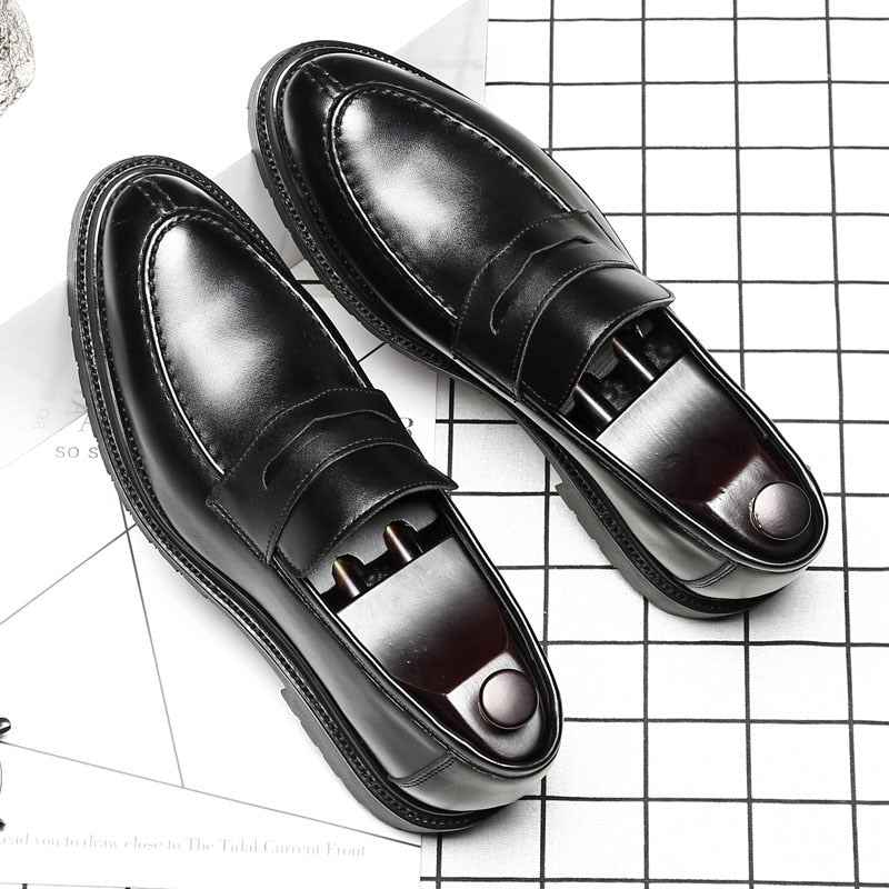 Luxury Men Flats Dress Shoes Formal Business Oxfords Shoes