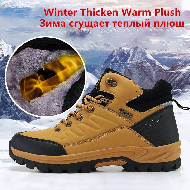 Winter Snow Boots Warm Men Boots Non-slip Waterproof Ankle Boots