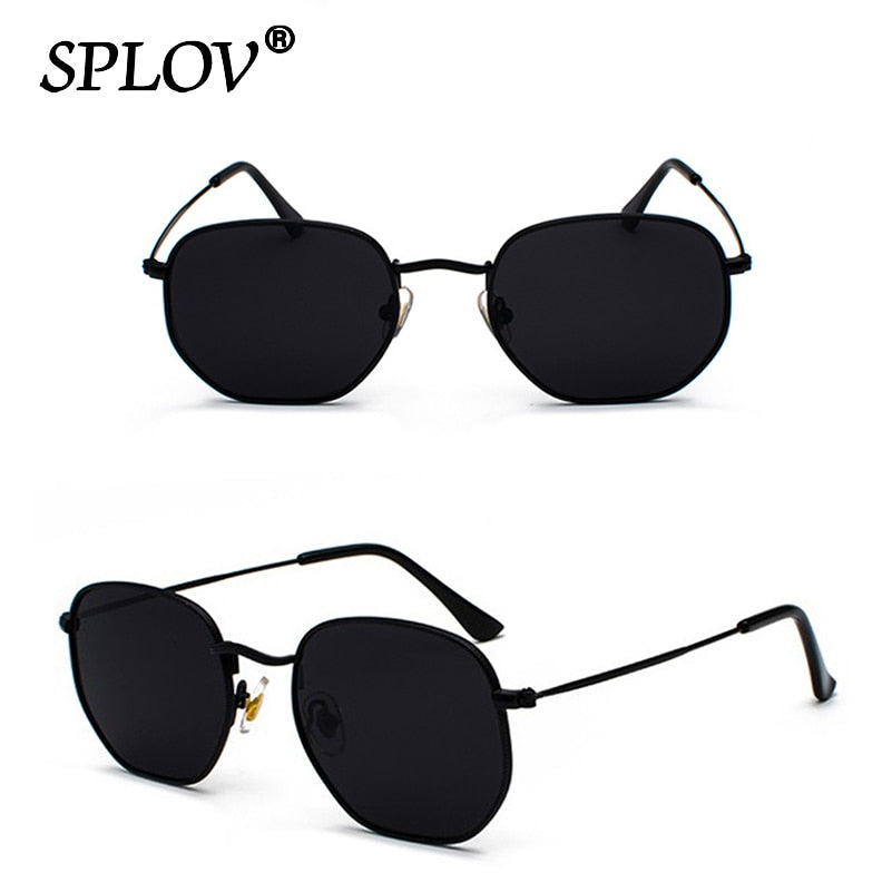 Men Women Sunglasses Square Polygon Sun Glasses