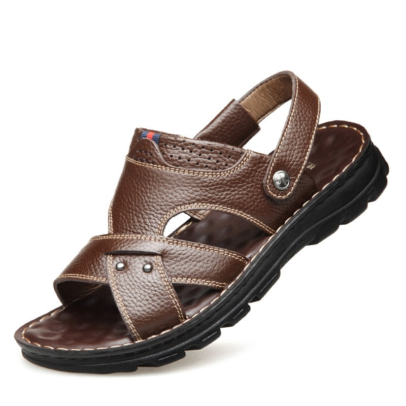 Men Sandals Platform Wear-resistant Beach Shoes Breathable Leisure Footwear