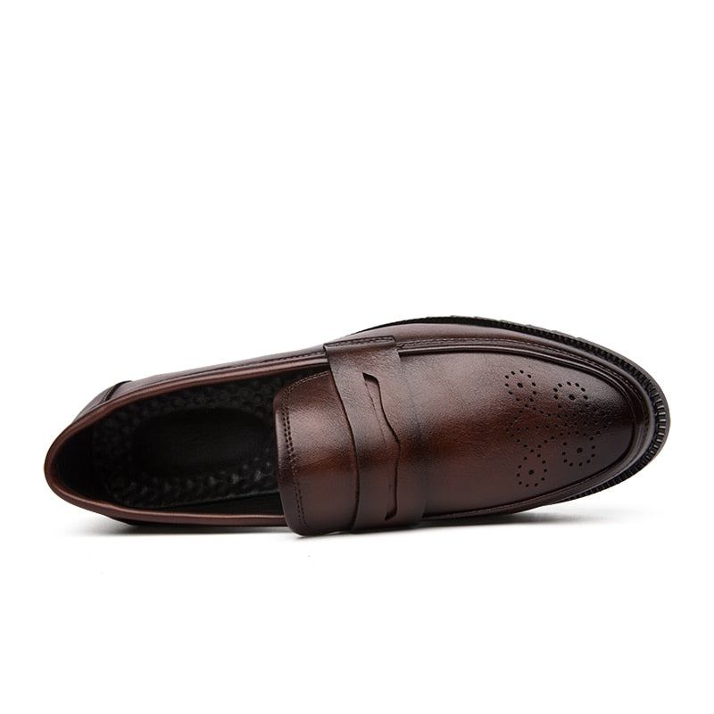 Men Dress Shoes Formal Shoes Flats Oxfords Slip on Fashion Loafers