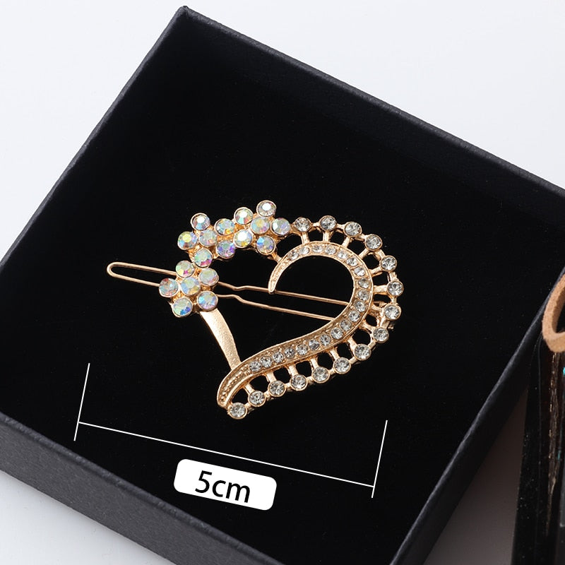 Women Shining Crystal Rhinestone Luxury Hair Clip