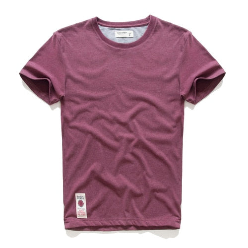 Men T-shirt Causal O-neck Basic High Quality Classical Tops