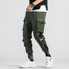 Hip Hop Pants Men Streetwear Punk Trousers Pant Pockets Joggers