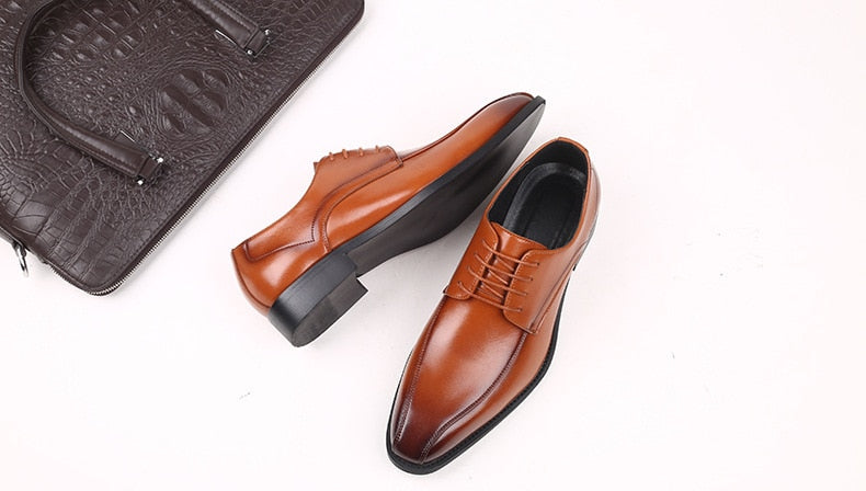 Men Shoes Dress Luxury Brand Elegant Design Business Formal Shoes