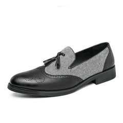 Men Shoes Tassel Loafers Slip On Formal Dress Shoes Business Footwear