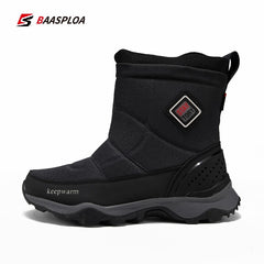 Winter Shoes Plush Boots Platform Waterproof Men Warm Snow Boots Non-Slip