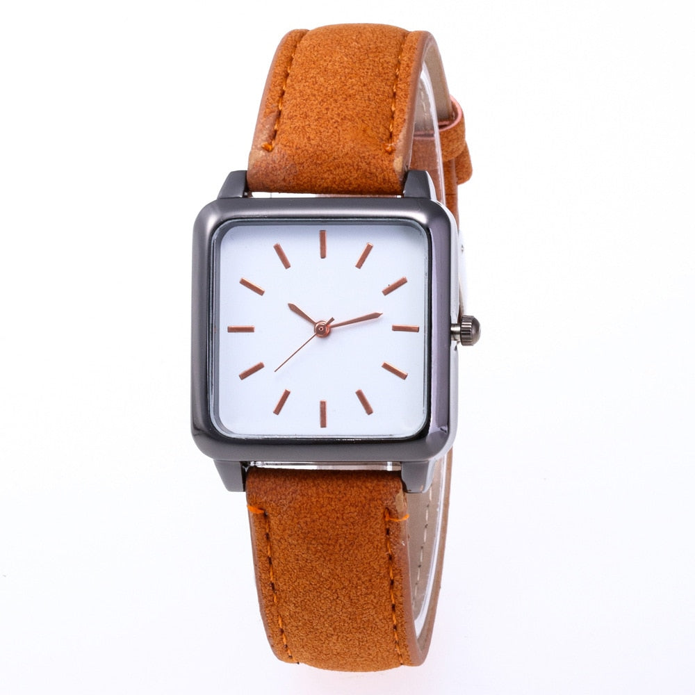 classic quartz watch Leather wristband