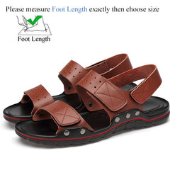 Men Casual Sandals Outdoor Black Walking Soft Luxury Shoes