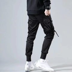 Joggers Men Cargo Pants Hip Hop Casual Pockets Track Pants Trousers