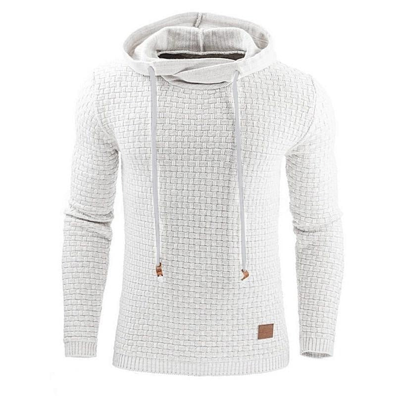 Warm Knitted Sweater Men Casual Hooded Pullover Sweatercoat