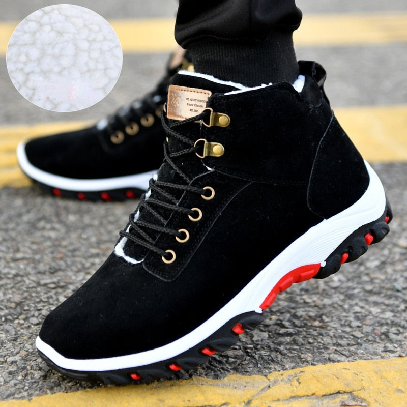 Winter Boots Men Snow Boots Winter Warm Sneakers Anti-skid Shoes