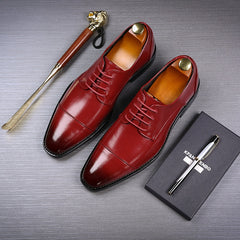 Men Formal Shoes Business Casual Shoes Breathable Oxfords