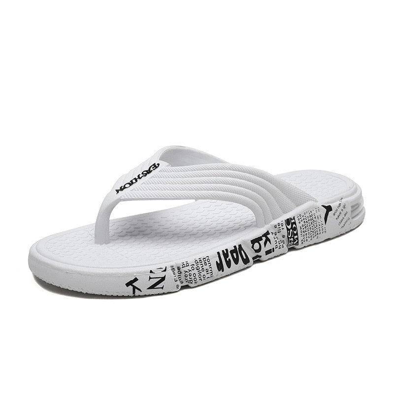 Slippers Men Rubber Sole Soft Flip Flops Beach Casual