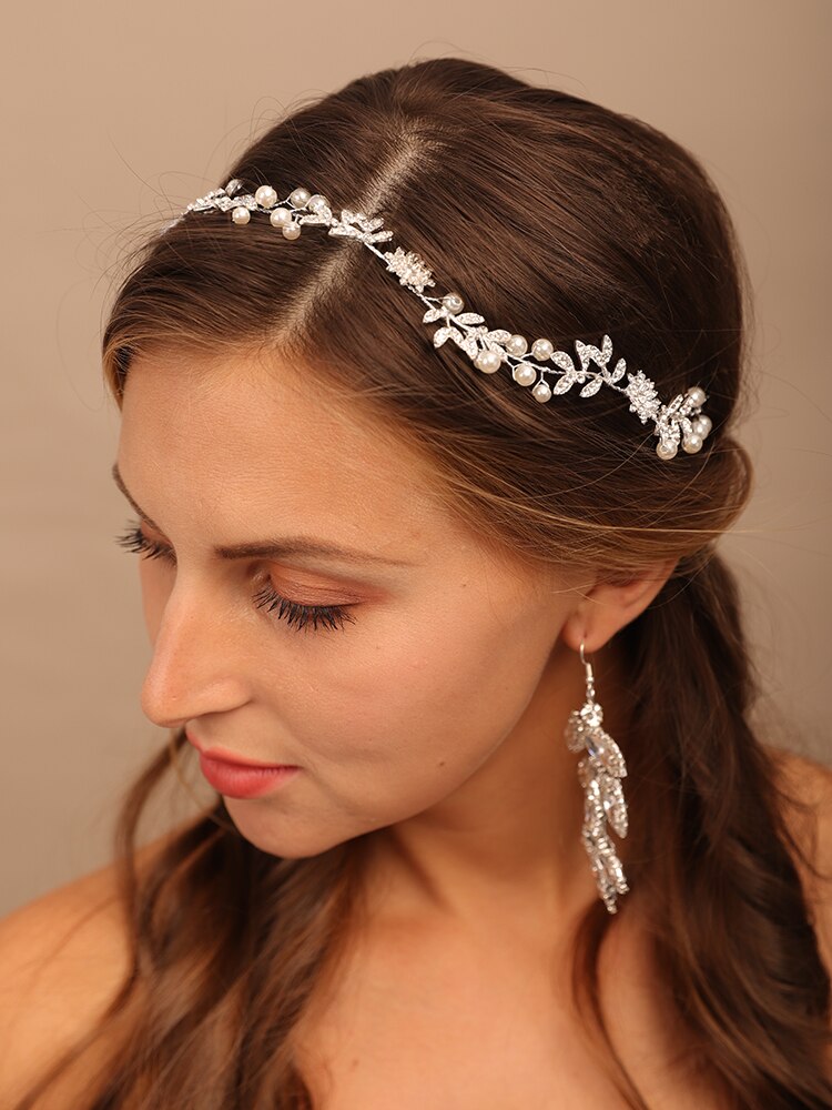 Bridal Headwear Rhinestone Flower Bridal Tiara Headbands