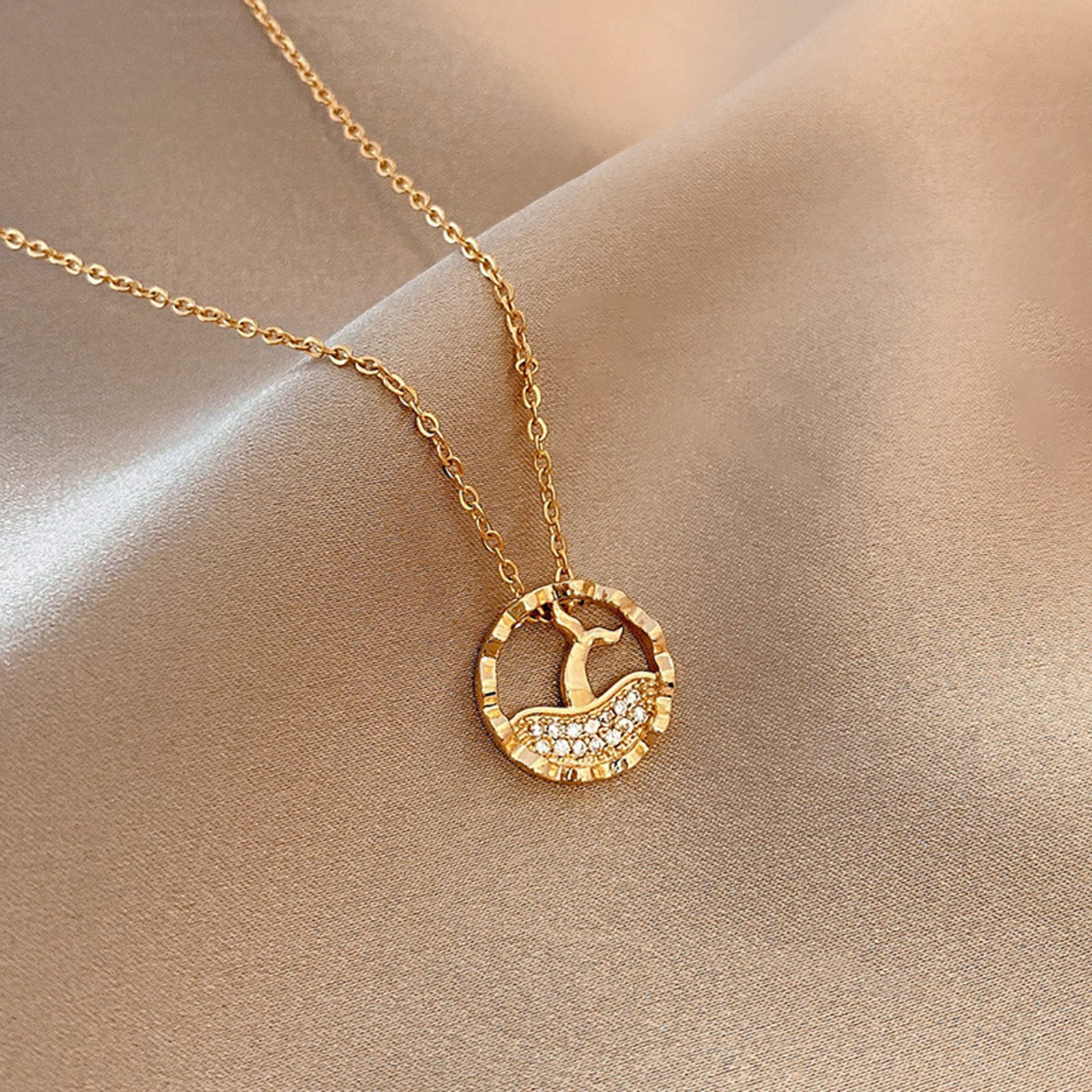 Classic Gold Color Stainless Steel Necklace