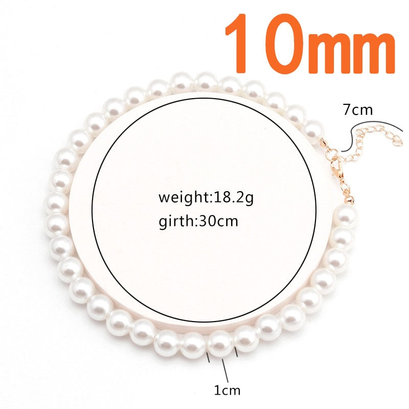 Pearl Beads Choker Clavicle Chain Necklace