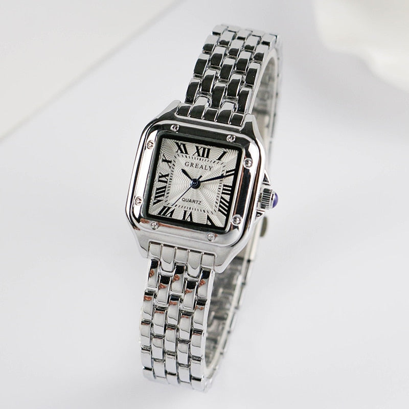 Fashion Square Watches Brand Ladies Quartz Wristwatch Classic