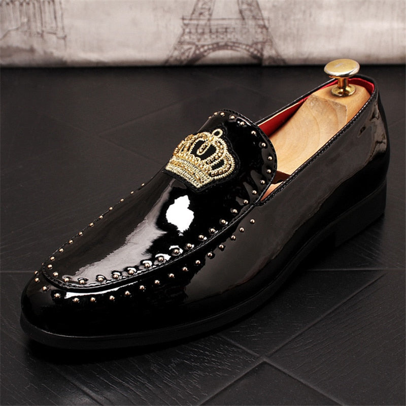 New Luxury Royal Style Men Handmade Embroidery Designer Loafers Casual Shoes