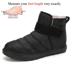 Winter Ankle Waterproof Lightweight Snow Boots Men Plush Warm Shoes