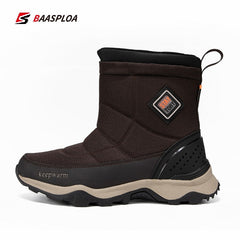 Winter Shoes Plush Boots Platform Waterproof Men Warm Snow Boots Non-Slip