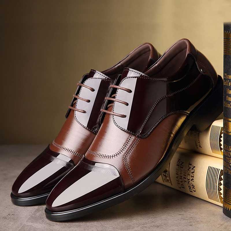 Business Shoes Men Breathable Shoes Rubber Formal Dress Shoes