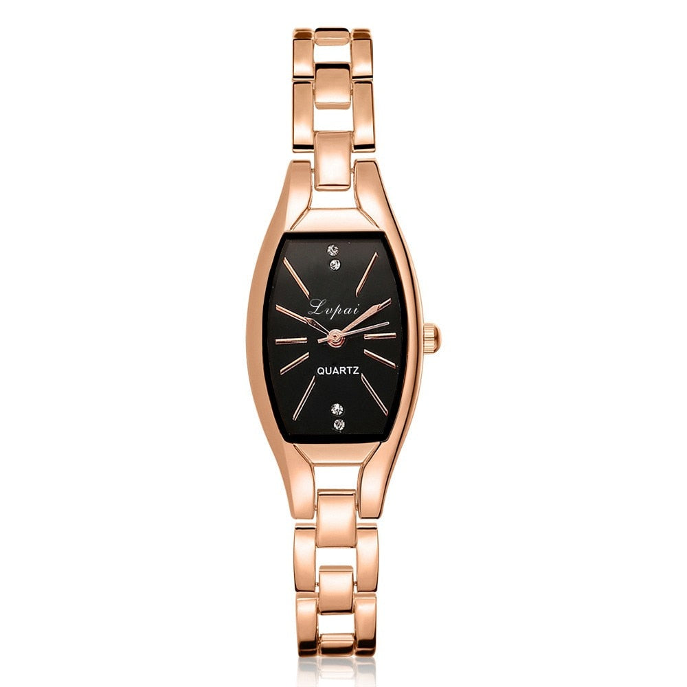 Fashion Watches Women Waterproof Rose Gold Lady Quartz