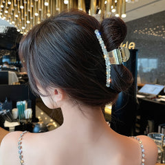 Korean Fashion Pearl Diamond Inlaid Hollow Hair Accessories