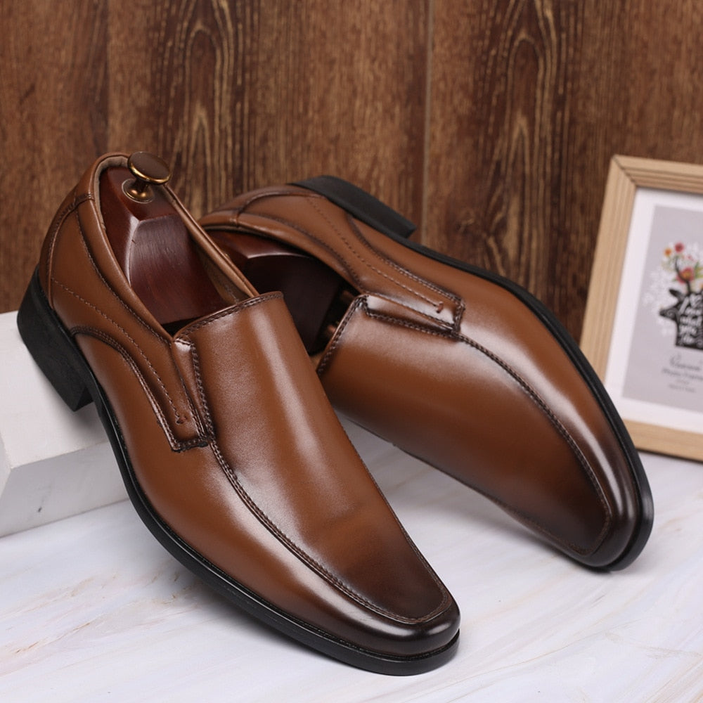 Classic Business Men Dress Formal Shoes Men Slip on Office Oxford Shoes