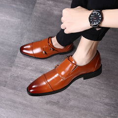 Men Shoes Formal Men Monk Shoes Oxford Shoes Men Dress