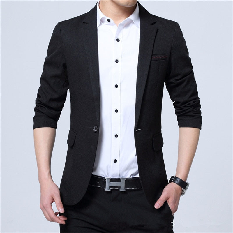 Men Blazer Fashion Slim casual blazer suit Designer jacket outerwear