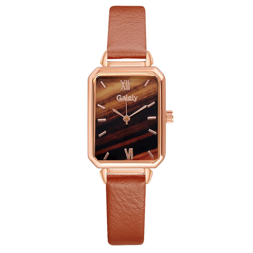 Women Watches Fashion Square Ladies Quartz Watch Bracelet Set