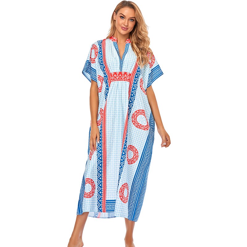 Bohemian Women Summer Beach Dress Swim Wear Cover Up