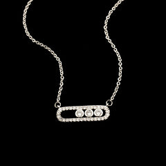 Crystal Zircon Arab Style Bead Pendant Necklace