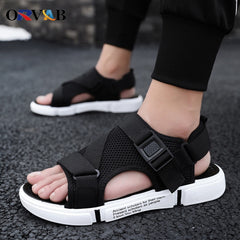 Men Sandals Soft Comfortable Non-Slip Shoes Beach Sandals Flat Shoes