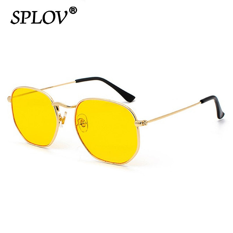 Men Women Sunglasses Square Polygon Sun Glasses