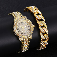 Diamond Women Watches Gold Watch Ladies Wrist Rhinestone