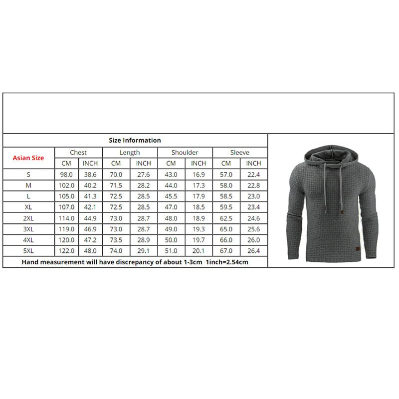 Warm Knitted Sweater Men Casual Hooded Pullover Sweatercoat