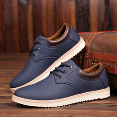 Men Casual Shoes Comfortable Flat Shoes Lace Up Oxfords Shoes