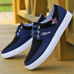 Men Canvas Shoes Basic Flats Comfort Loafers Casual Breathable Sneakers