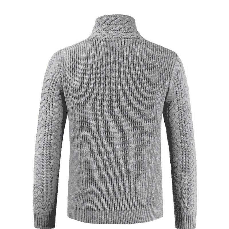 Men Turtleneck Sweater Pullover Shirts Clothing Knitting