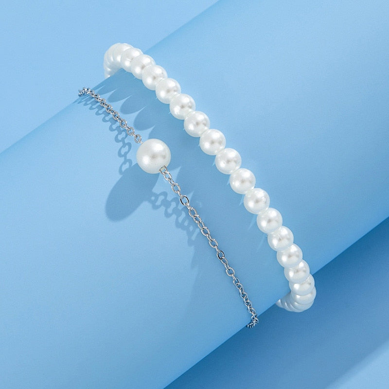 Fashion Pearl Anklet Women Ankle Bracelet