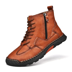 Men Ankle Handmade Boots Safety Shoes Casual Shoes Comfy Soft Sole