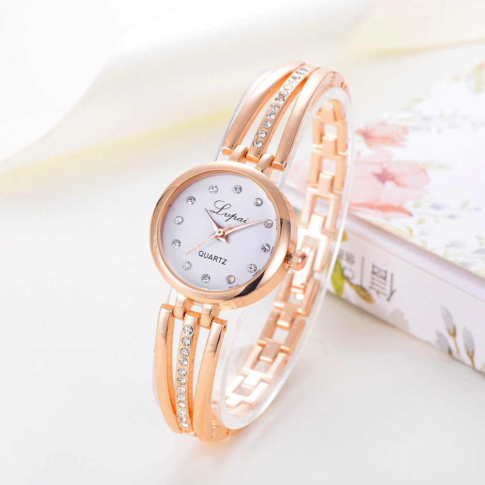 Watches Fashion Ladies Unisex Stainless Steel Rhinestone Quartz