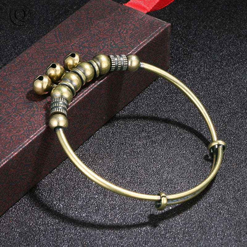 Vintage Brass bell Bracelet Jewelry Fashion Accessories